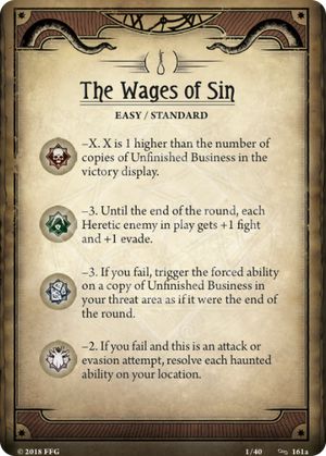 The Wages of Sin