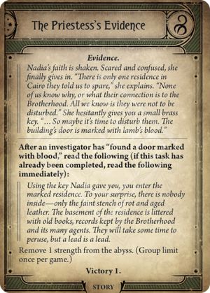 The Priestess's Evidence